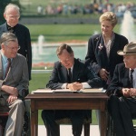 President Bush signing the ADA